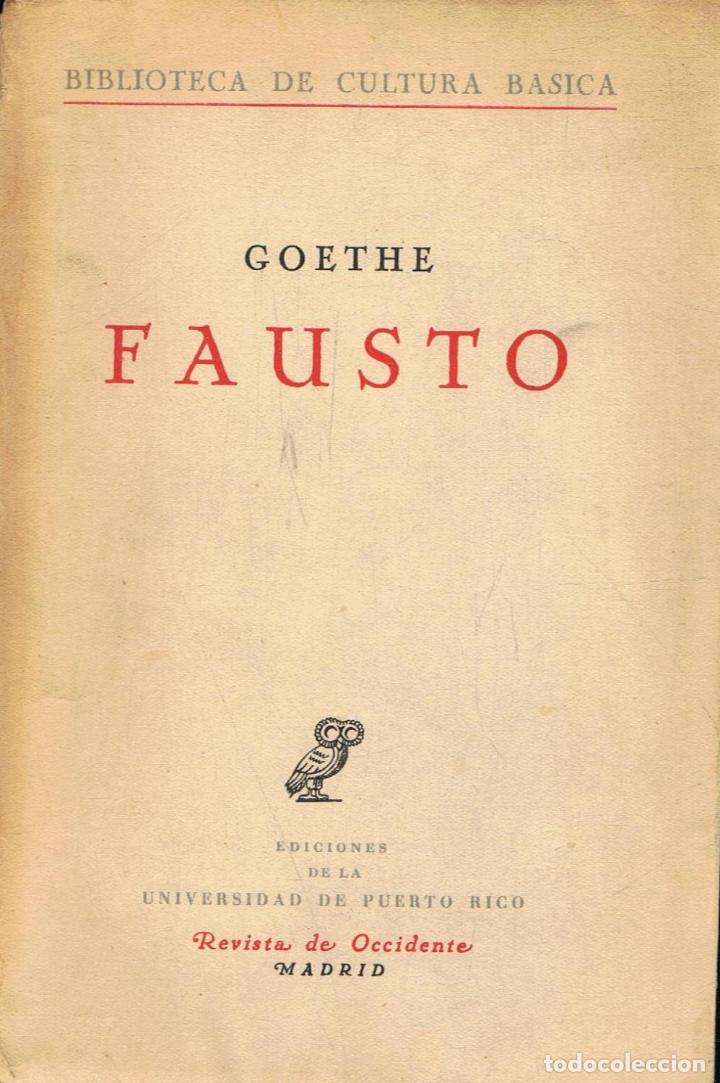 Libros: Goethe. - FAUSTO - Foto 1