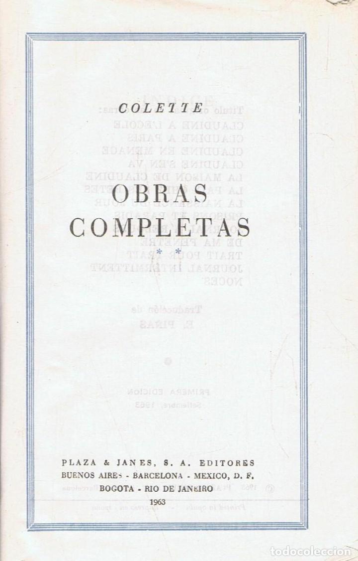 Libros: Colette - OBRAS COMPLETAS. II. - Foto 1
