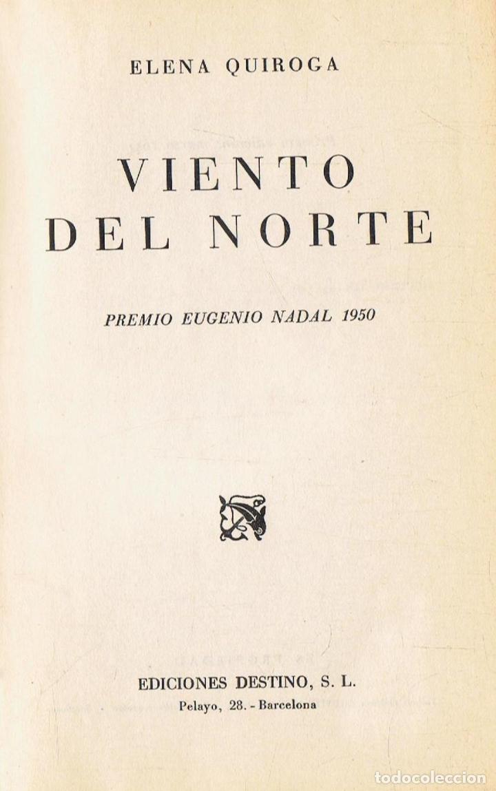 Libros: Quiroga. Elena - VIENTO DEL NORTE - Foto 1
