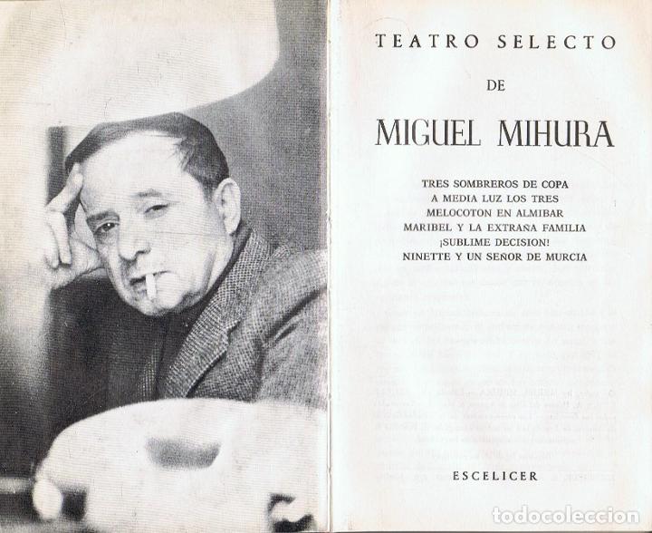 Libros: Mihura. Miguel - TEATRO SELECTO - Foto 1