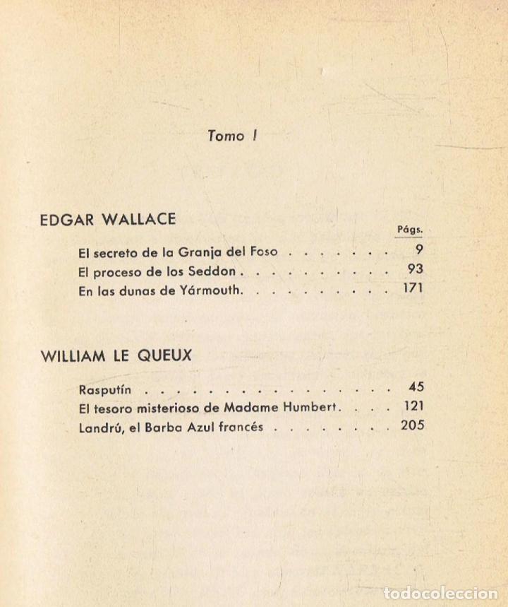 Libros: Wallace. Edgar, / William le Queux - NARRACIONES DE LA VIDA REAL. I. - Foto 2