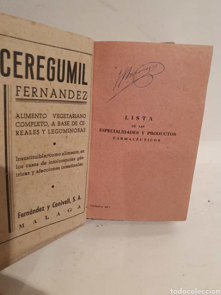 Libros: FORMULARIO DUJARDIN. BAILLY BAILLIERE. MADRID 1950. - Foto 4