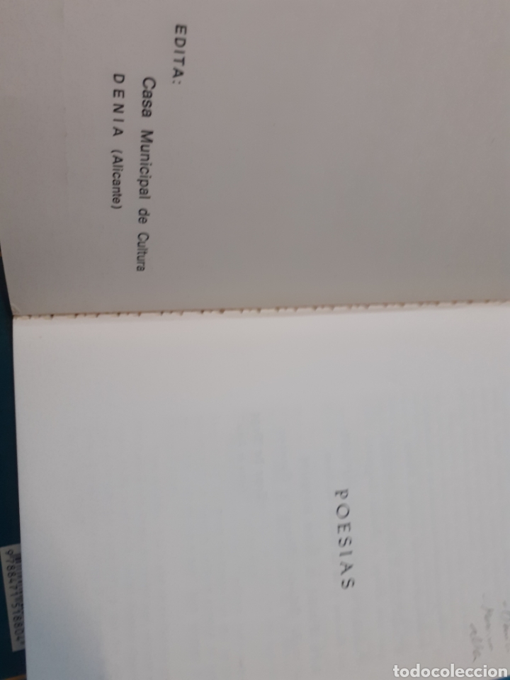 Libros: POESIAS - LLORENS Y SALA,Roque. - Foto 2
