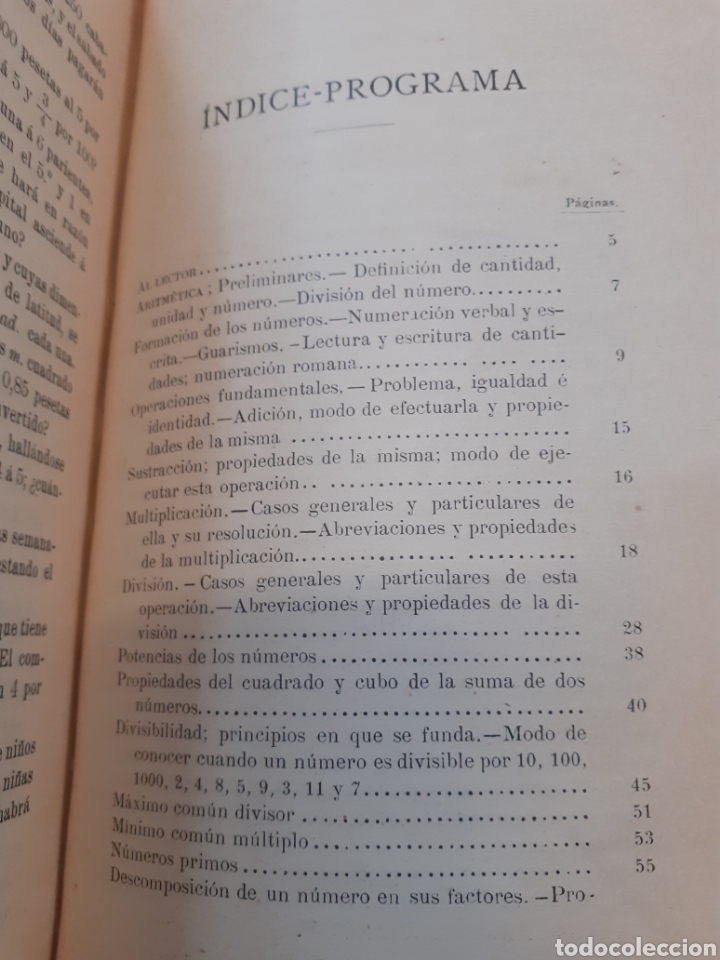 Libros: ELEMENTOS DE ARITMETICA - GARCIA Y BARBARIN,Eugenio. - Foto 6