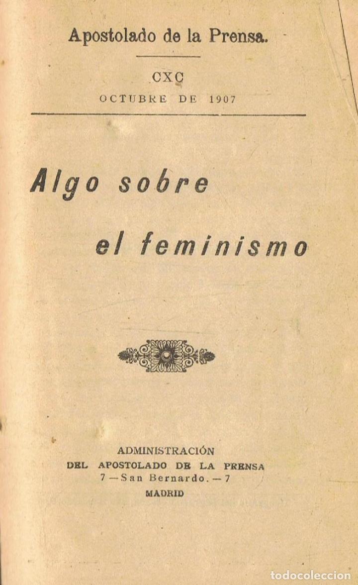 Libros: An&Atilde;&sup3;nimo. - ALGO SOBRE EL FEMINISMO - Foto 1