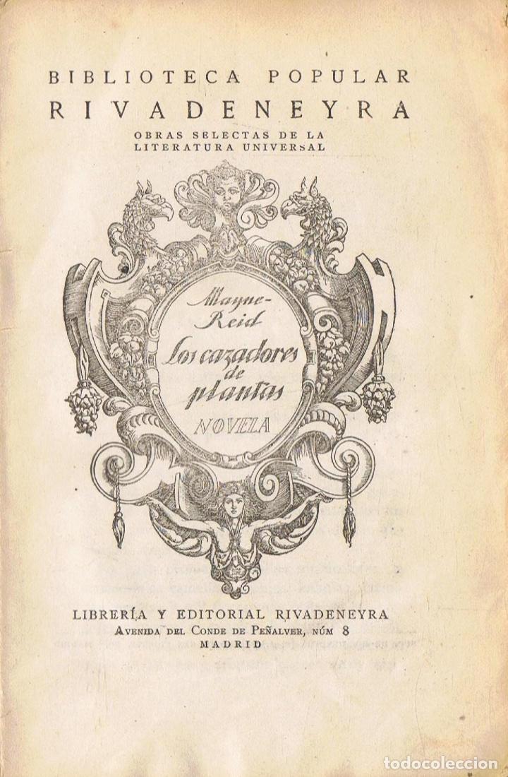Libros: Mayne-Reid - LOS CAZADORES DE PLANTAS - Foto 1