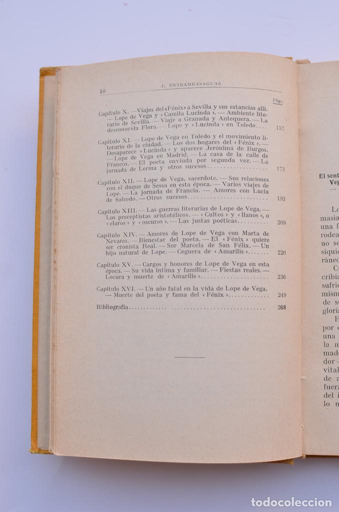 Libros: Vida de Lope de Vega - ENTRAMBASAGUAS Y PE&Ntilde;A, Joaqu&iacute;n de - Foto 4