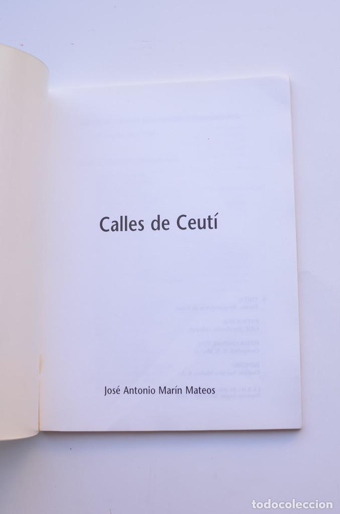 Libros: Calles de Ceut&iacute; - MAR&Iacute;N MATEOS, Jos&eacute; Antonio - Foto 2