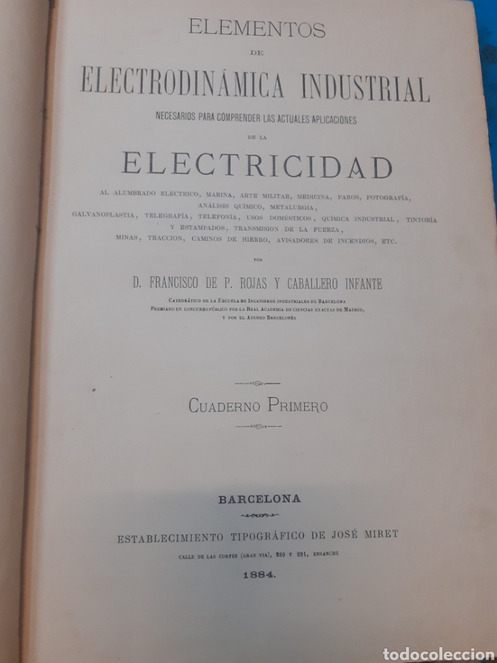 Libros: ELEMENTOS DE ELECTRODINAMICA INDUSTRIAL NECESARIOS PARA COMPRENDER LAS ACTUALES APLICACIONES DE LA E