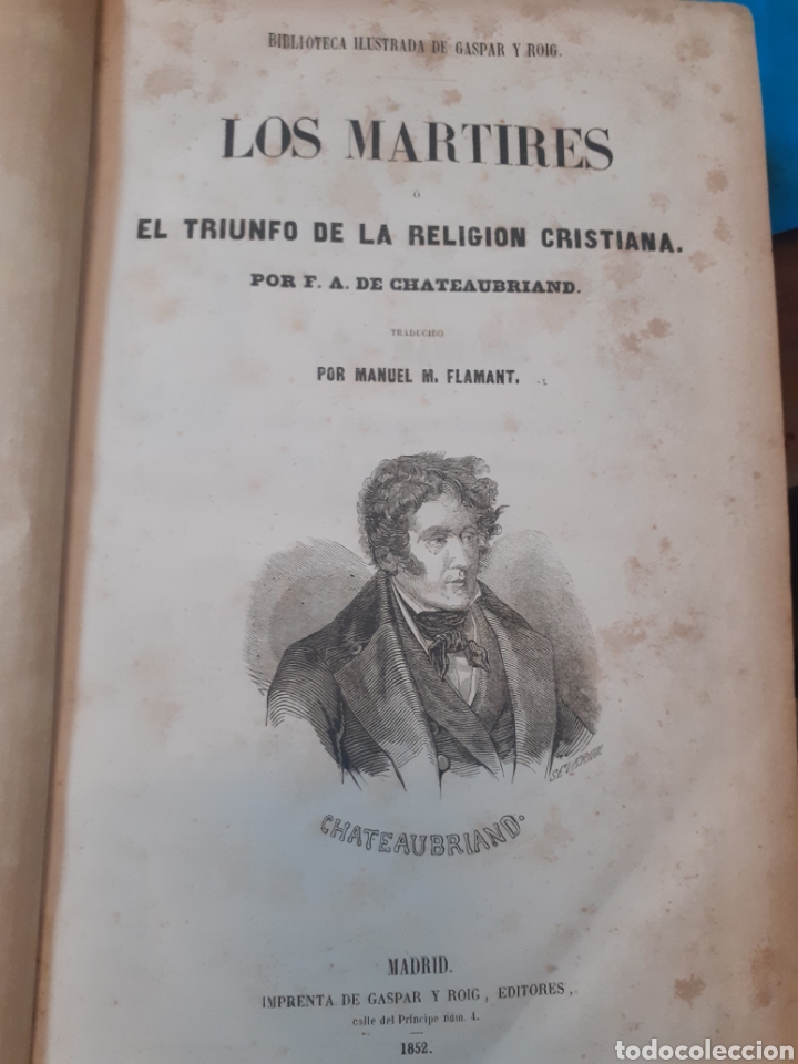 books: LOS MARTIRES O EL TRIUNFO DE LA RELIGION CRISTIANA. LOS NATCHEZ SEGUIDOS DE LA DESCRIPCION DEL PAIS