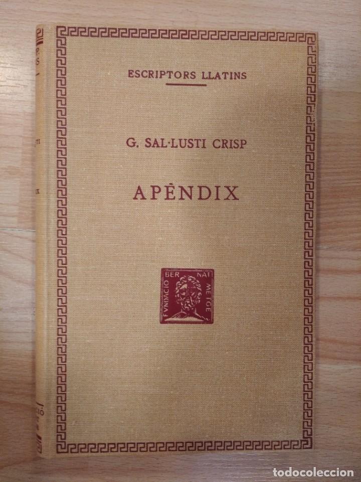 Libros: Ap&egrave;ndix. G. Sal.lusti Crisp - Foto 1