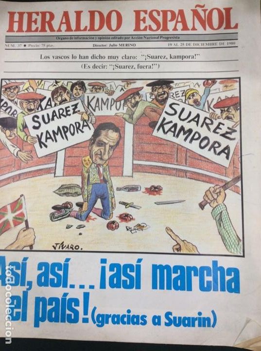Libri di seconda mano: Heraldo espa&ntilde;ol n 37. Diciembre 1980. As&iacute; as&iacute;... &iexcl;as&iacute; marcha el pa&iacute;s! (Gracias a suarin)
