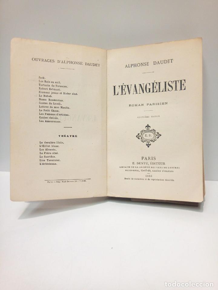 Libros: DAUDET, Alphonse - LEvang&eacute;liste. (Roman Parisien) - Foto 1