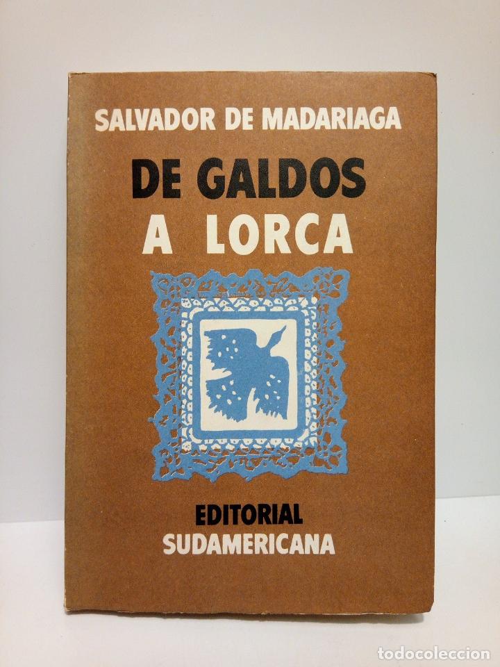 Libros: MADARIAGA, Salvador de - De Gald&oacute;s a Lorca - Foto 1
