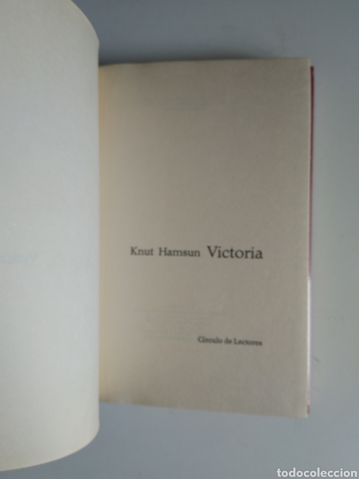 Libros: VICTORIA/KNUT HAMSUN - Foto 2