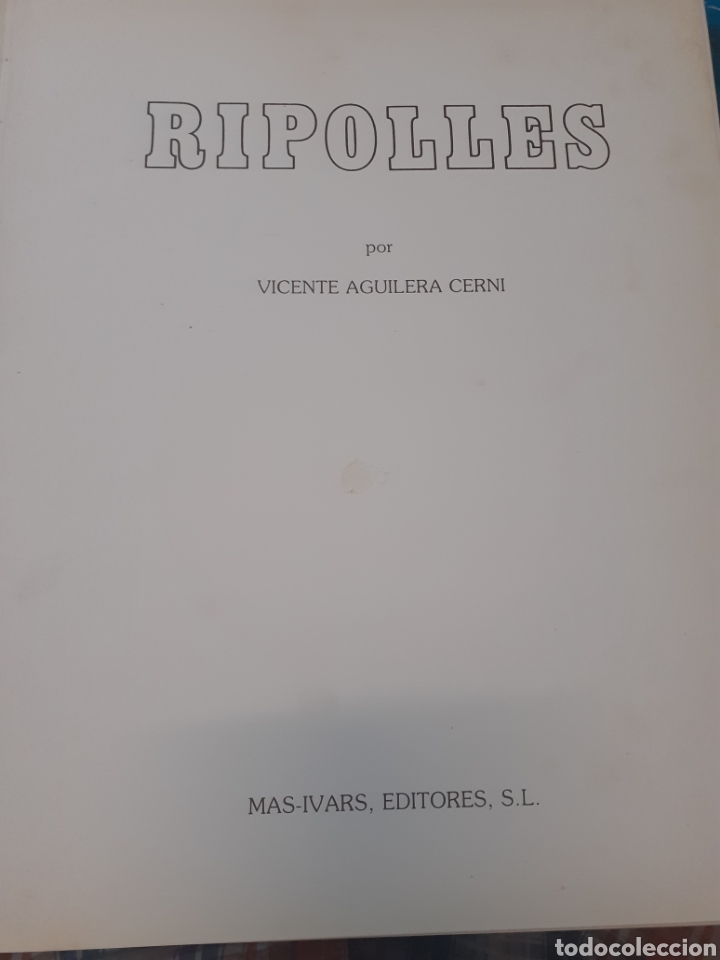 Libros: RIPOLLES - AGUILERA CERNI,Vicente. - Foto 3
