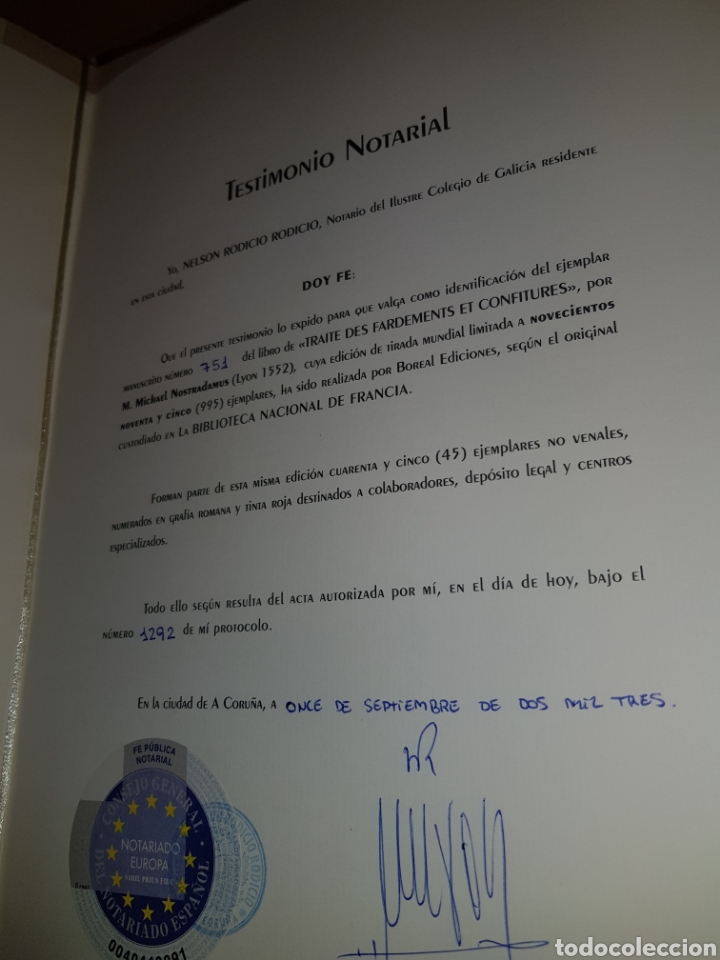 Libros: FACS&Iacute;MIL TRATADO DE LA BELLEZA Y DE LAS CON FIGURAS DE NOSTRADAMUS - Foto 5