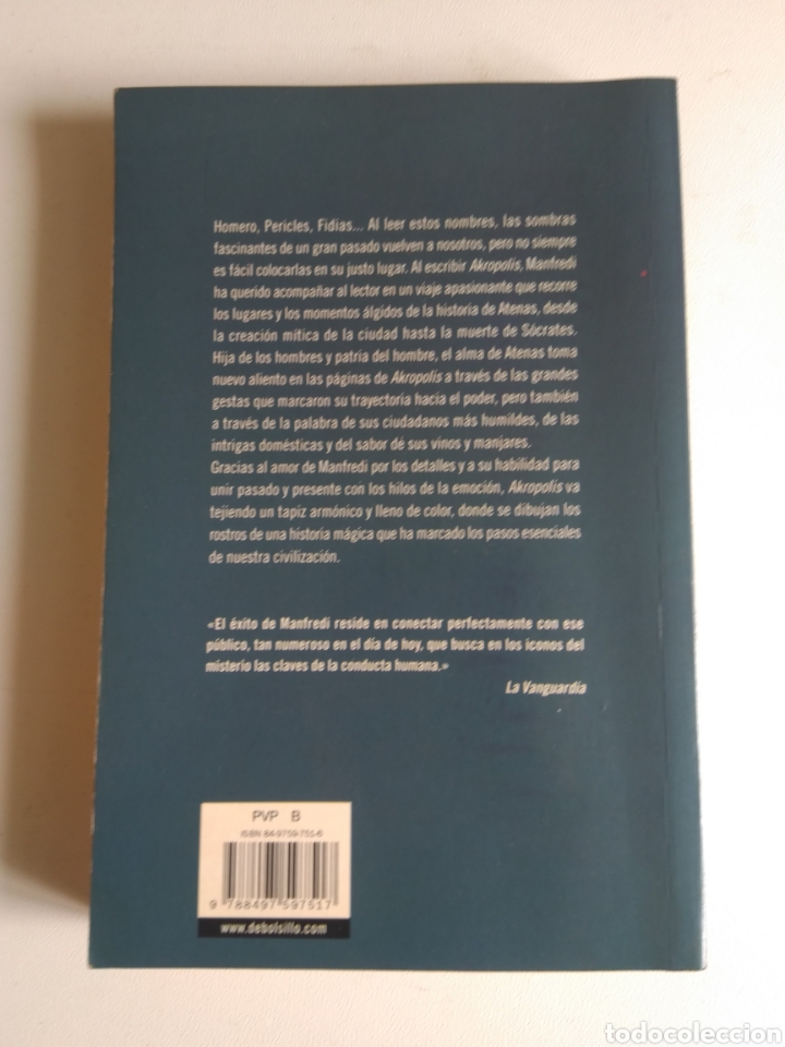 Libros: AKROPOLIS/VALERIO MASSIMO MANFREDI - Foto 4