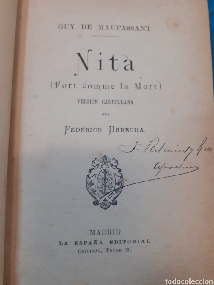 Libros: NITA (Fort comme la Mort) - MAUPASSANT,Guy de. - Foto 1