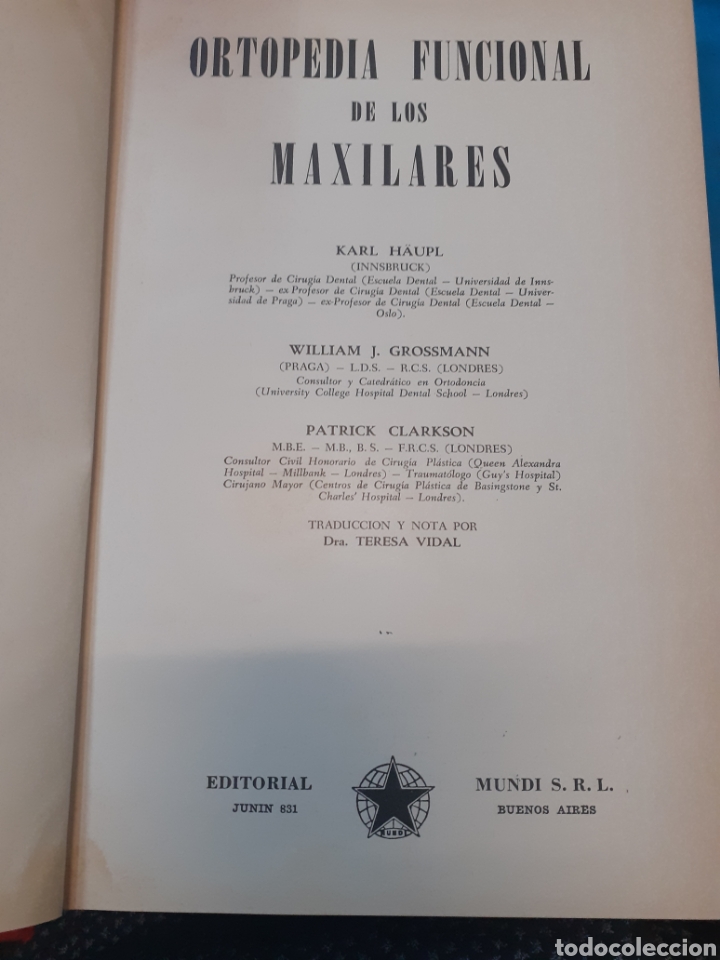 Livros em segunda m&atilde;o: ORTOPEDIA FUNCIONAL DE LOS MAXILARES. Odontolog&iacute;a
