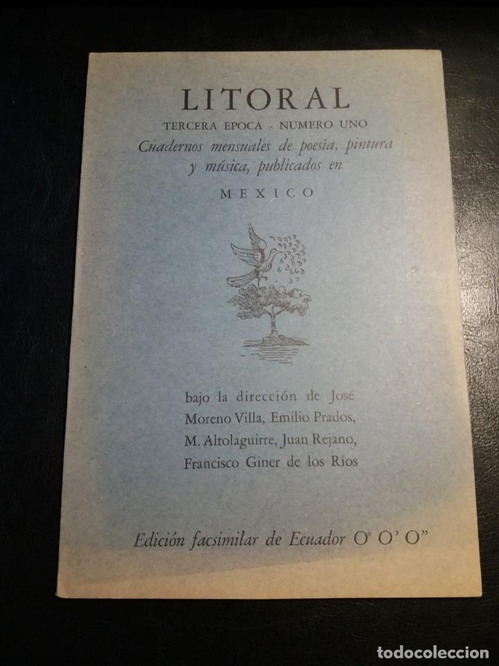 Libros: Litoral. Tercera &eacute;poca. N&ordm; 1. - VV.AA.: - Foto 1