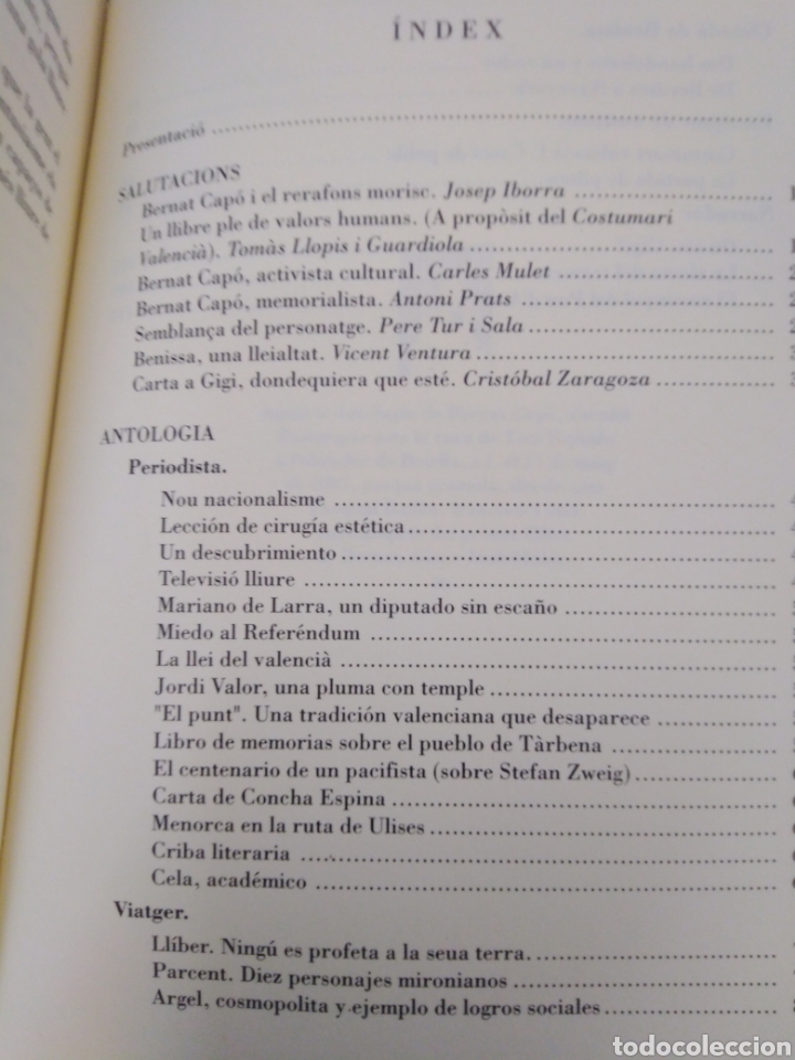 Libros: ANTOLOGIA - CAPO,Bernat. - Foto 4