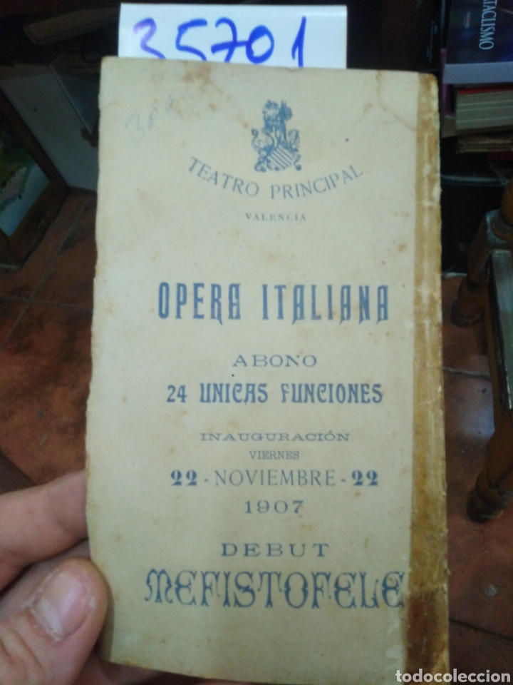 B&uuml;cher: TEATRO PRINCIPAL VALENCIA. Opera Italiana Debut Mefistofele - PROGRAMA DEL TEATRO.