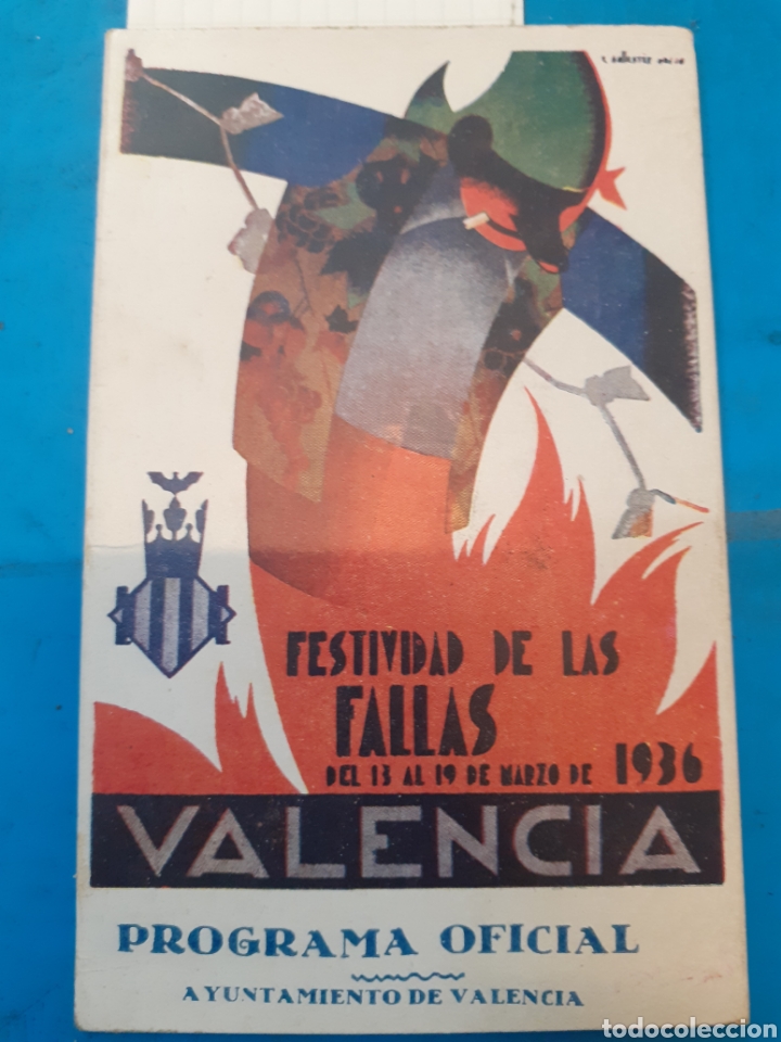 Libros: FESTIVIDAD DE LAS FALLAS A&ntilde;o 1936. PROGRAMA OFICIAL. - Foto 1