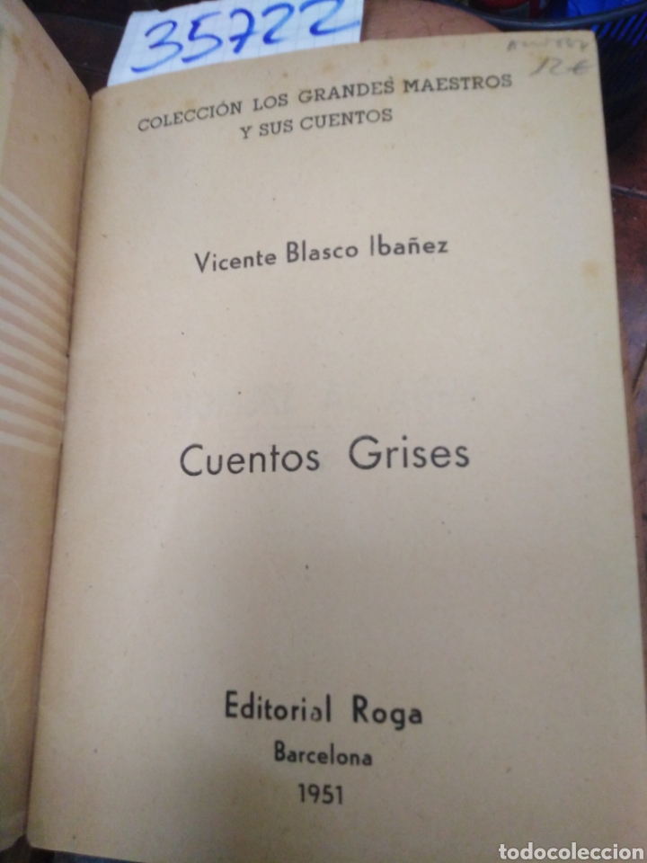 Libros: CUENTOS GRISES - BLASCO IBA&Ntilde;EZ,Vicente. - Foto 2