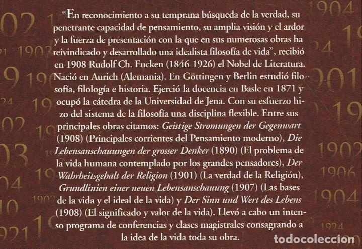 Libros: Eucken. Rudolf Ch - EL HOMBRE Y EL MUNDO - Foto 2