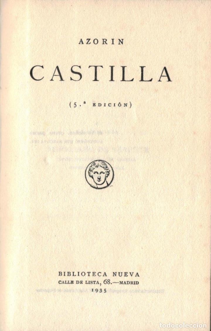 Libros: Azor&Atilde;&shy;n - CASTILLA - Foto 1