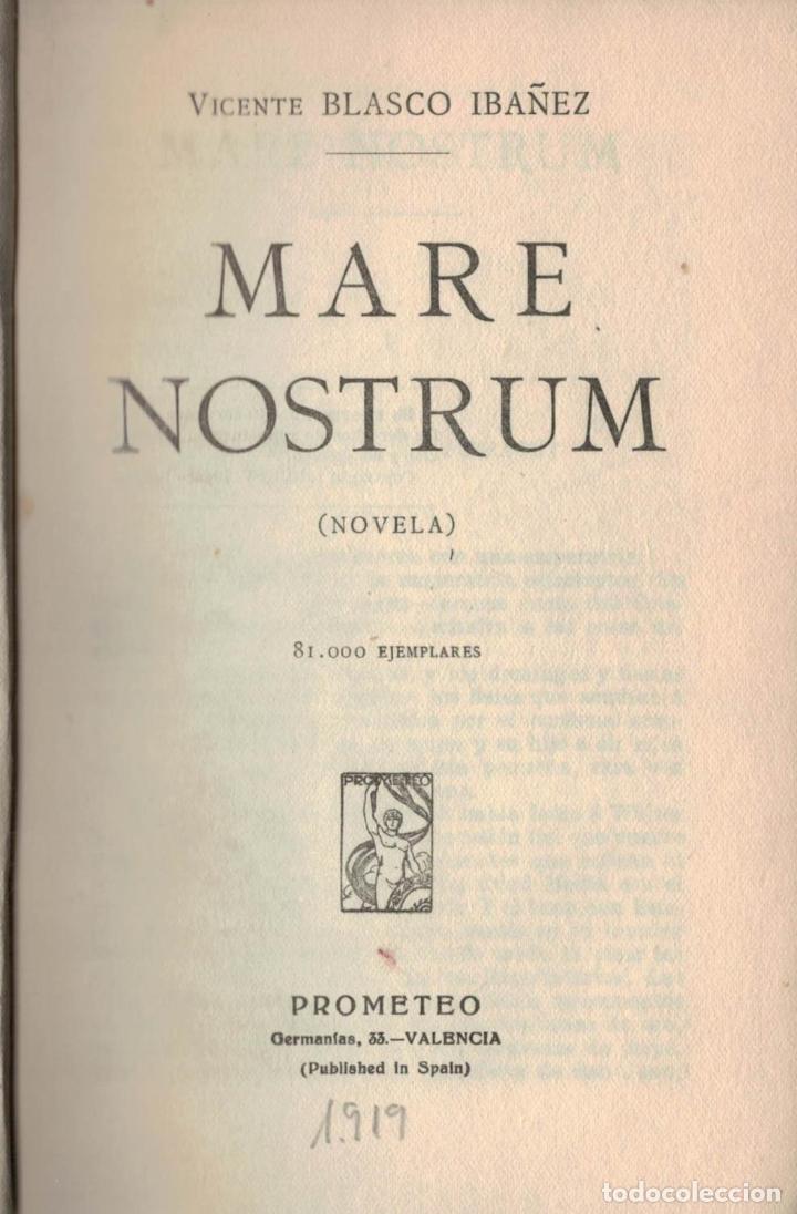 Libros: Blasco Ib&Atilde;&iexcl;&Atilde;&plusmn;ez. V. - MARE NOSTRUM. - Foto 1
