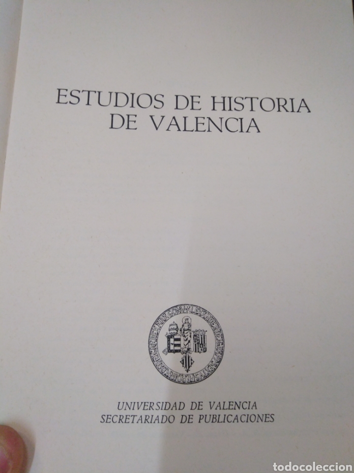 Libros: ESTUDIOS DE HISTORIA DE VALENCIA - VVAA. - Foto 3