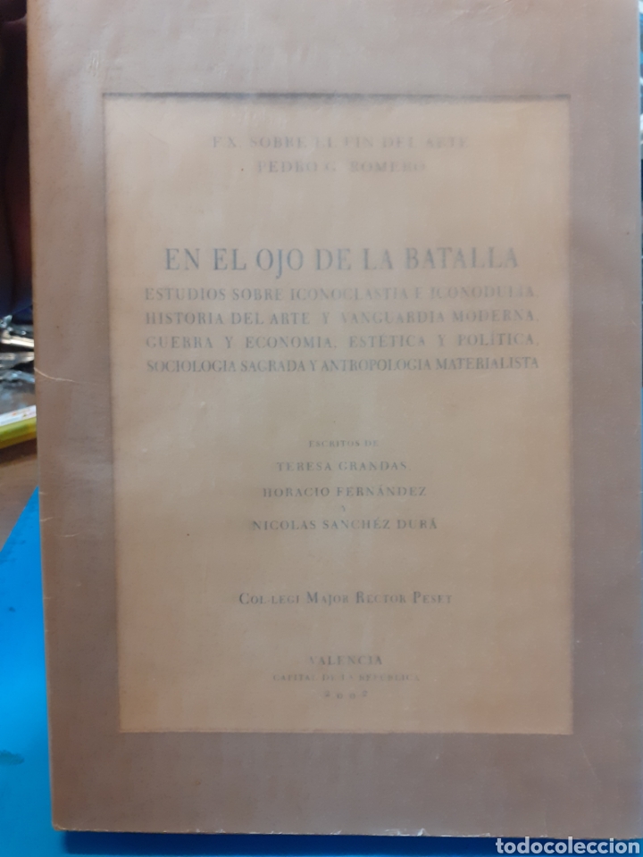 Libros: EN EL OJO DE LA BATALLA. Estudios sobre iconoclastia e iconodulia,historia del arte y vanguardia mod