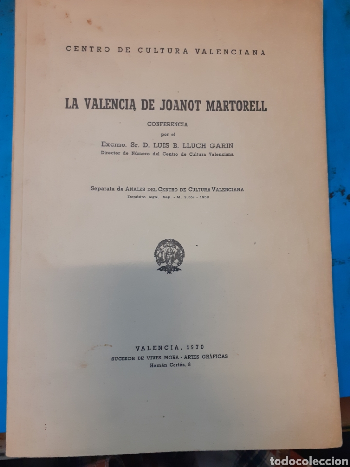 Libros: LA VALENCIA DE JOANOT MARTORELL - LLUCH GARIN,Luis B. - Foto 1