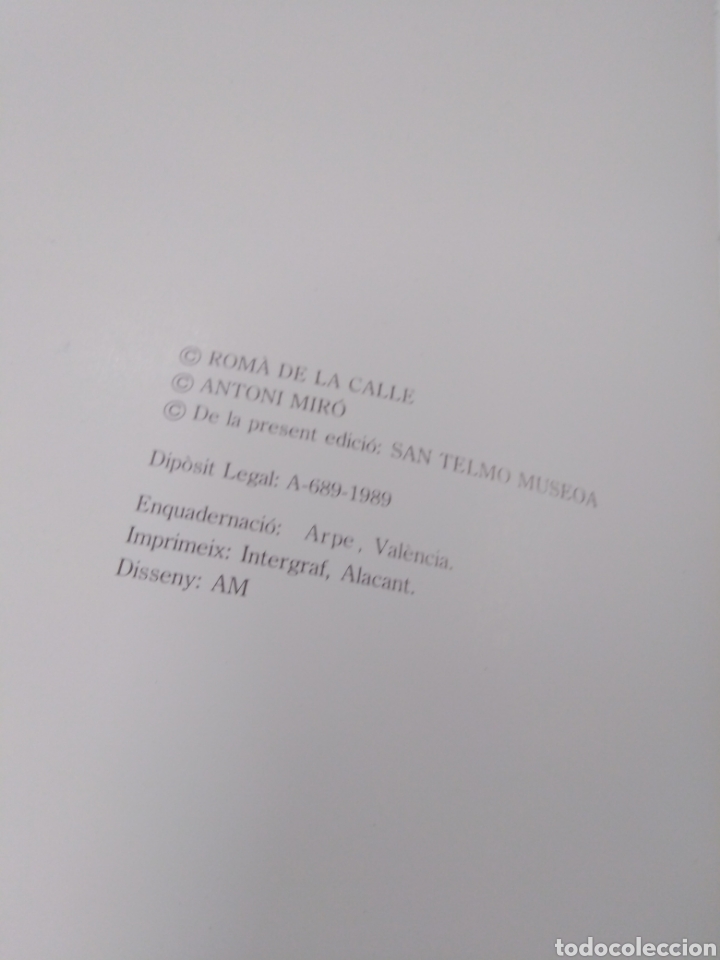 Libros: ANTONI MIRO. DIALEGS - CALLE,Rom&agrave; de la. - Foto 3