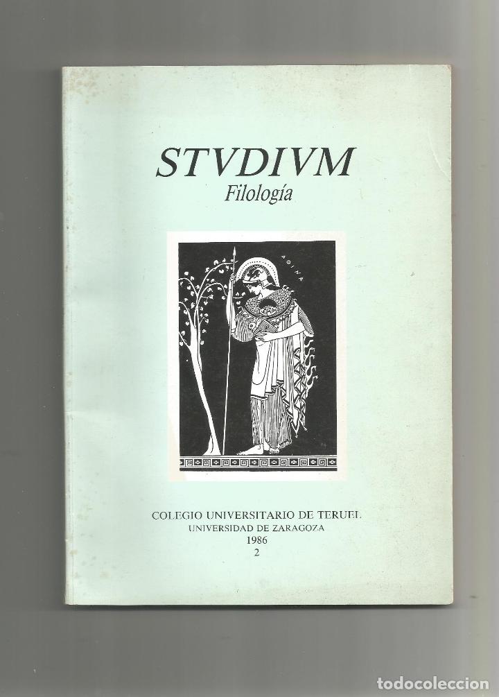 Libros: Stvdivm. Filolog&iacute;a. N&ordm; 2. - VV.AA.: - Foto 1