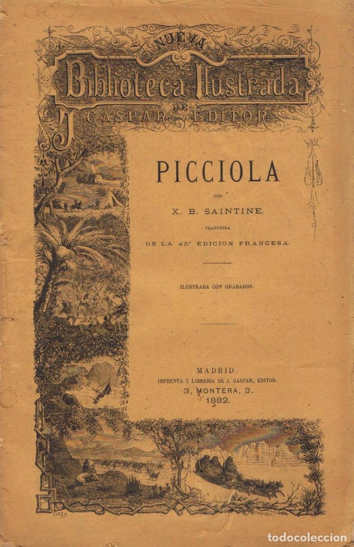 Libros: Saintine. X. B. - PICCIOLA. - Foto 1