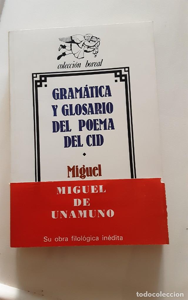 Libros: Gram&aacute;tica y glosario del poema del Cid - Miguel de Unamuno. - Foto 1
