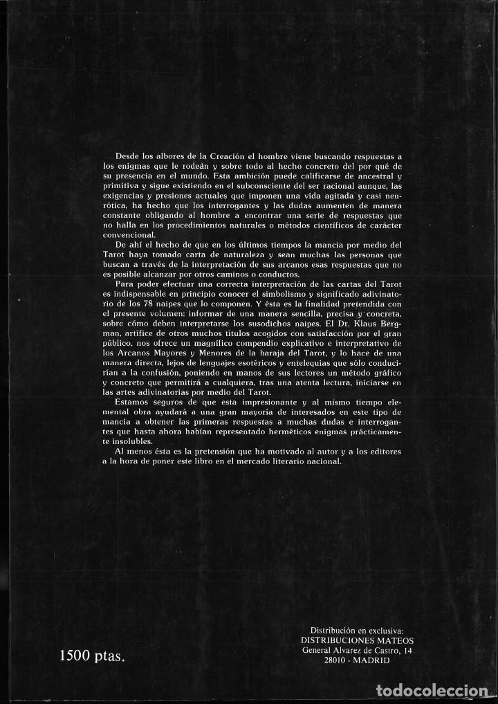 Libros: EL PODER DEL TAROT. COMO ENTENDER Y UTILIZAR EL TAROT. Dr. Klaus Bergman - Foto 2