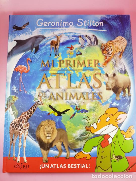 Libri di seconda mano: Libro-Mi primer Atlas de Animales-Ger&oacute;nimo Stilton-Impoluto-Coleccionistas-Ver fotograf&iacute;as.