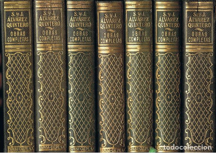 Libros: &Atilde;�lvarez Quintero. Seraf&Atilde;&shy;n y Joaqu&Atilde;&shy;n - OBRAS COMPLETAS. 7 Tomos - Foto 3