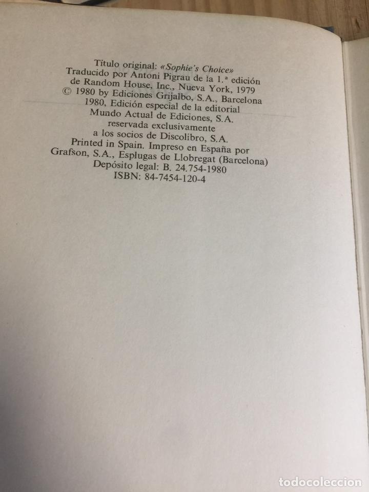 Libros: Sophie - William Styron - Foto 2