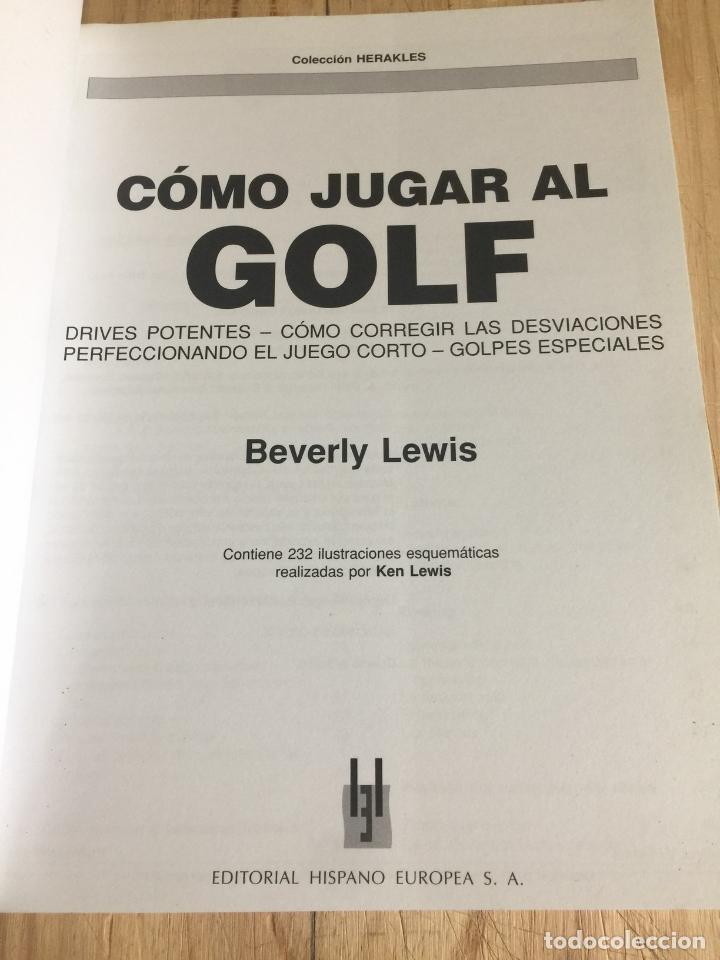 Libros: Como jugar al golf - B. Lewis - Foto 3