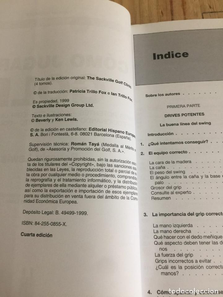 Libros: Como jugar al golf - B. Lewis - Foto 5