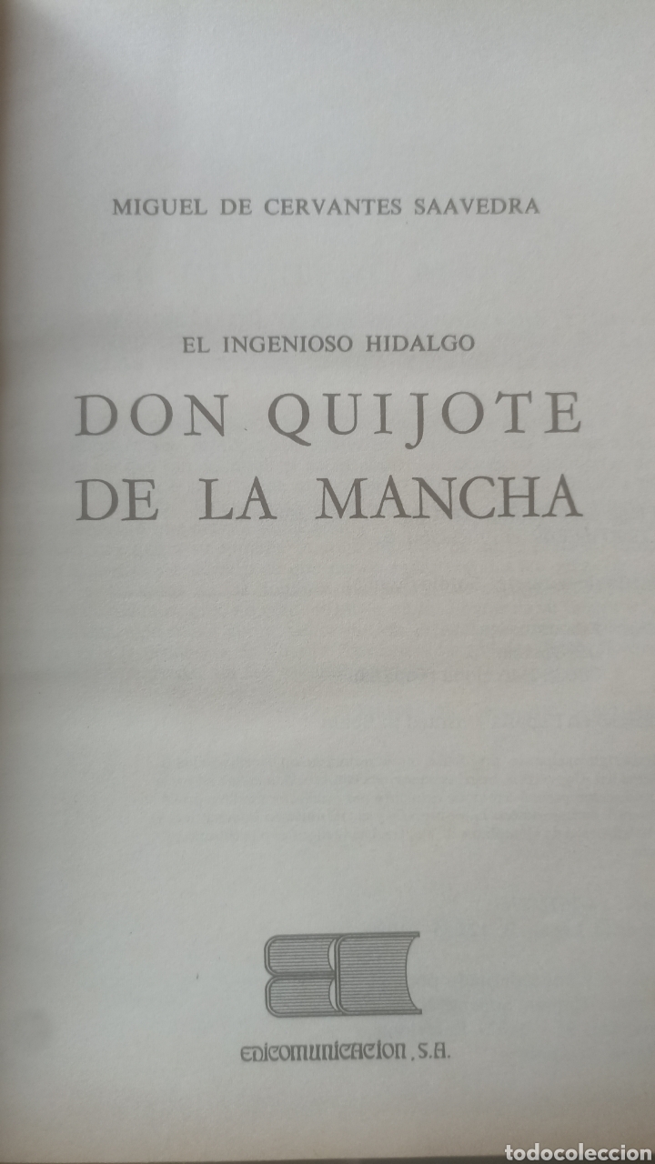Libros: Don Quijote de la Mancha - Foto 2