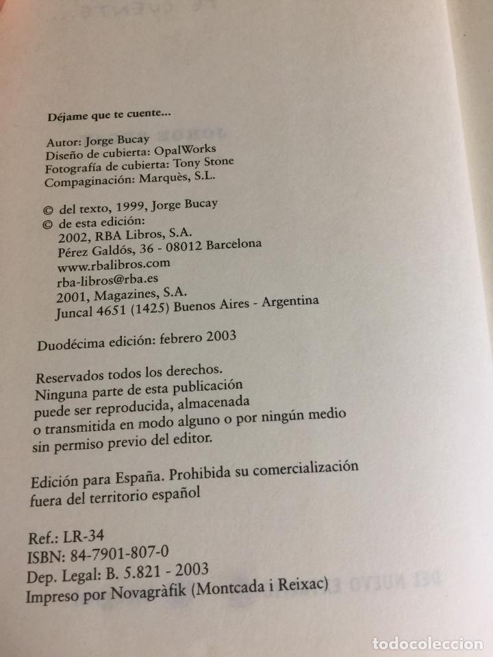Libros: D&eacute;jame que te cuente� - Jorge Bucay - Foto 3
