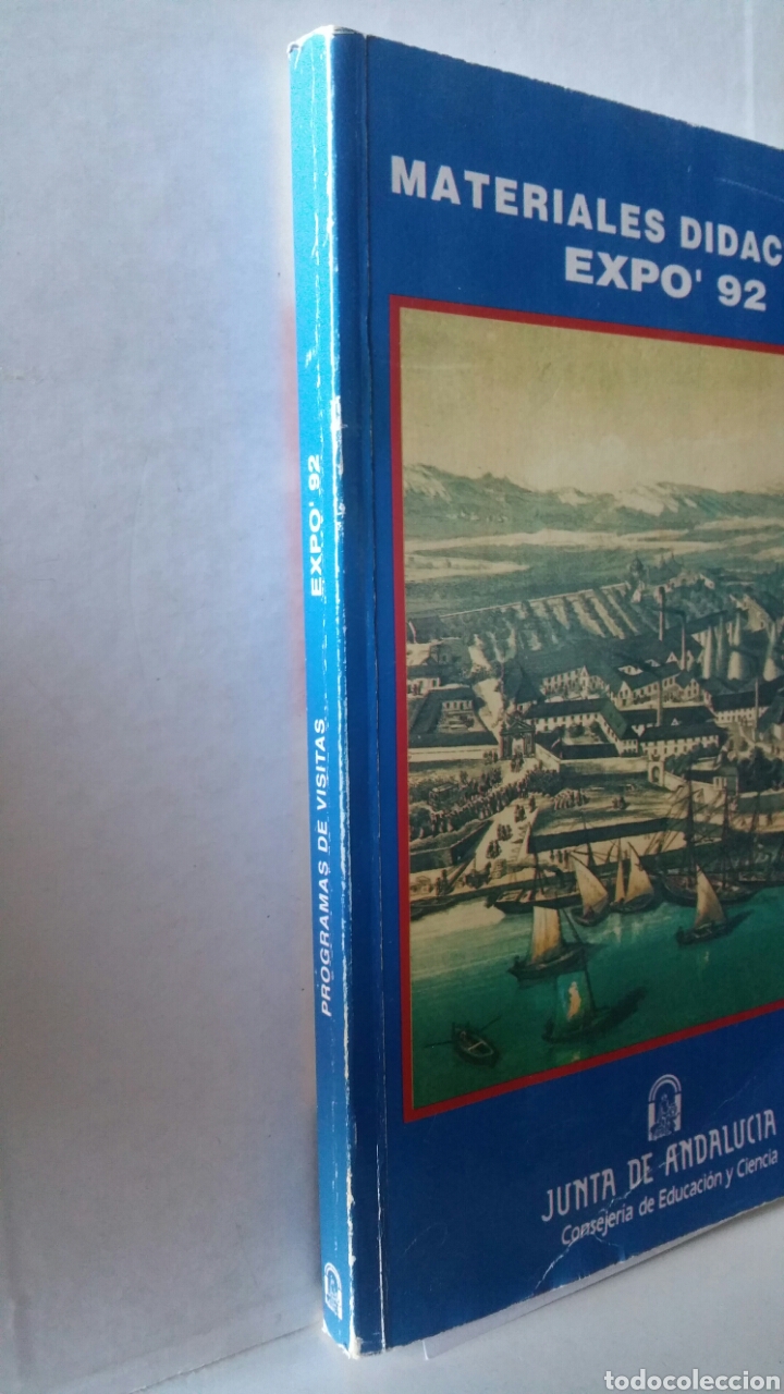 Libros: Materiales did&aacute;cticos expo92. Junta de Andaluc&iacute;a, programas de visitas, 1992. - Foto 2