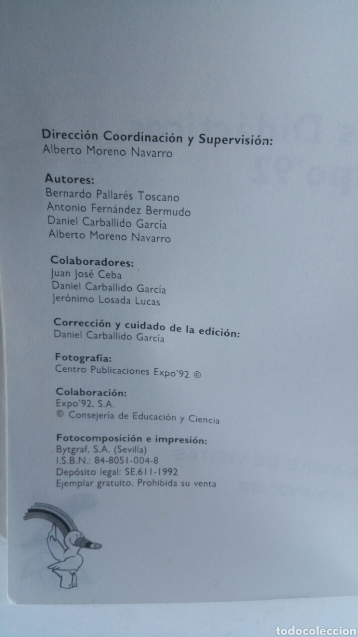 Libros: Materiales did&aacute;cticos expo92. Junta de Andaluc&iacute;a, programas de visitas, 1992. - Foto 5