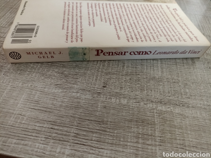 Libros: Pensar c&oacute;mo Leonardo da Vinci Michael J.gelb, editorial planeta - Foto 2